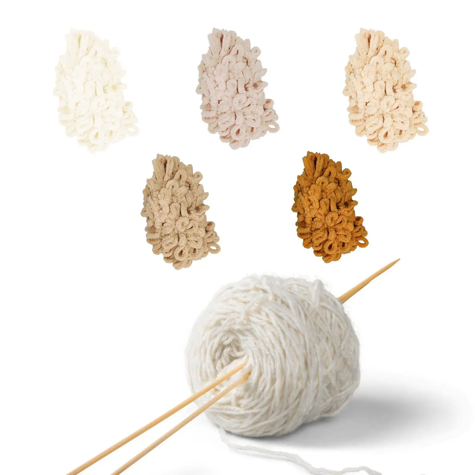 스웨터 공예용 벌크 루프 원사, 가볍고 부드러운 청키 원사