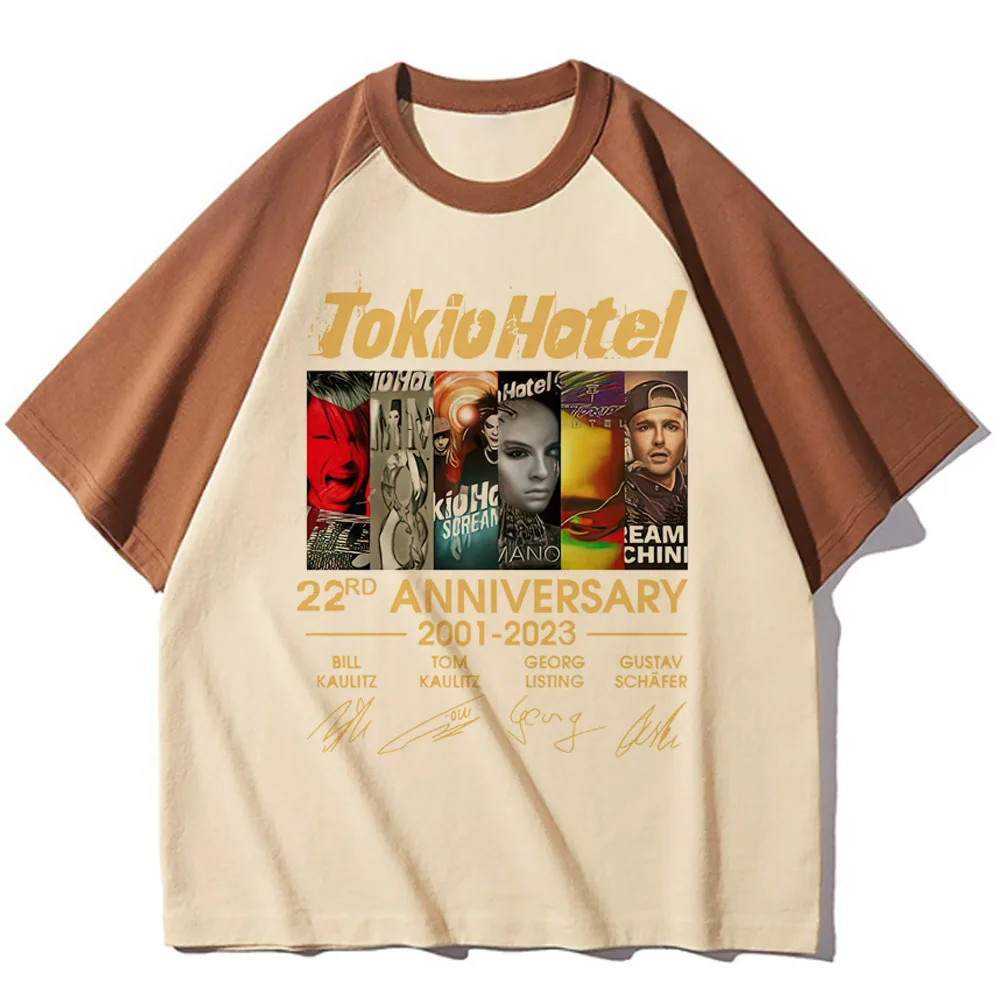 Tokio Hotel top women manga harajuku anime t-shirts female funny harajuku comic clothes