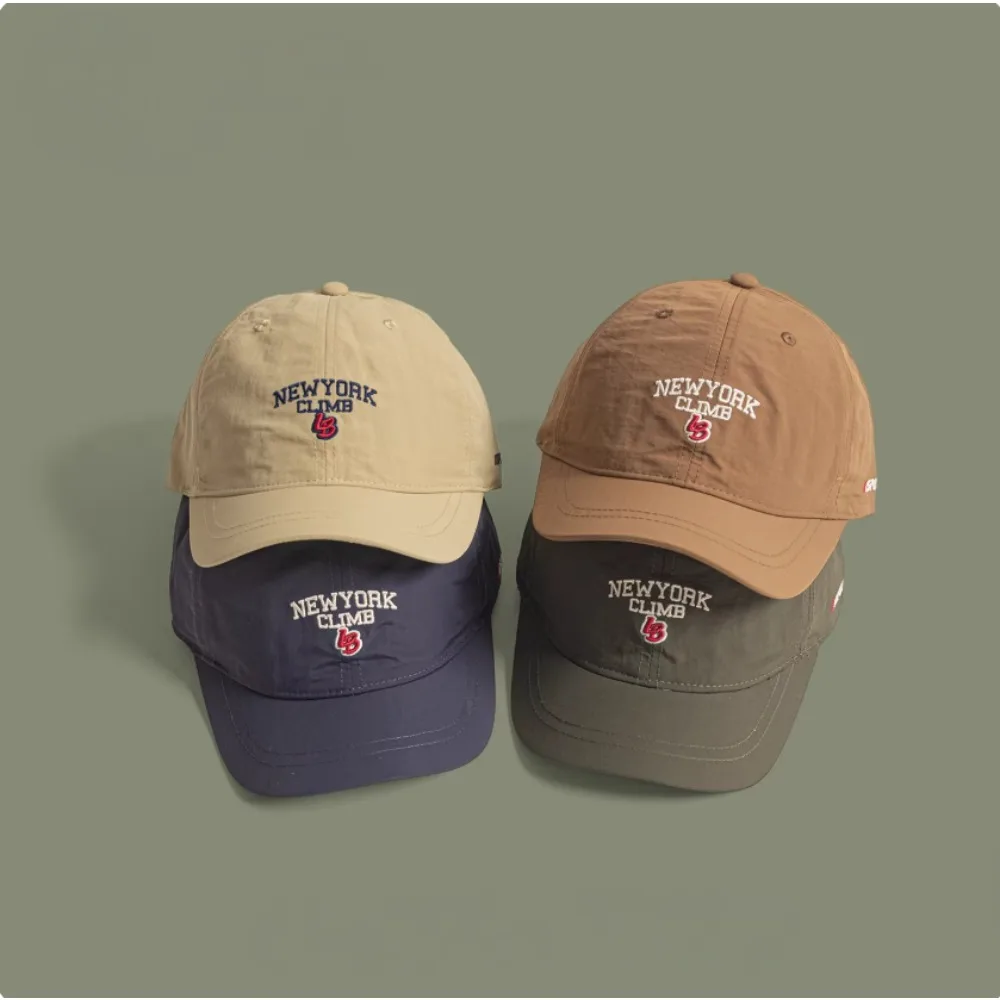 Short Brim Running Baseball Cap for Men Women, Quick Dry Mesh Fabric Korean Fashion,Perfect for Outdoor Cycling Daily Streetwear