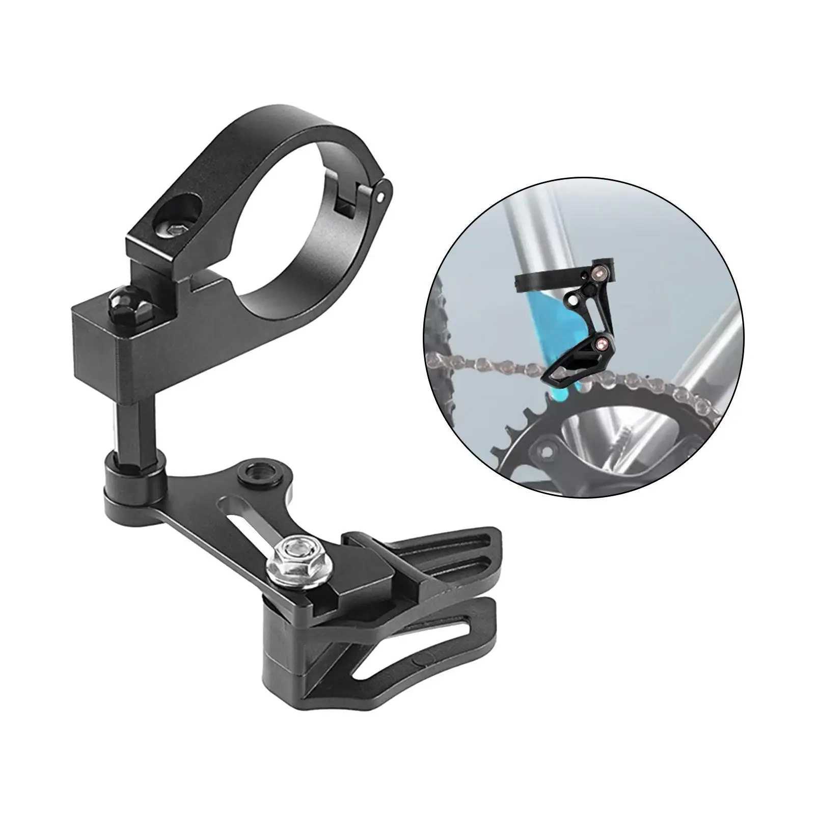 Nylon Direct Mounted Bike Chain Guide and Chain Clamp Guard for Road Mountain Bicycle with 6.8x7cm Size