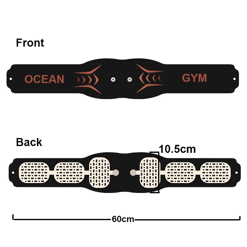 60cm EMS Muscle Stimulator Ab Trainer Waist Abdominal Toning Belt With Gel Pads HomeFitness Workout Equipment USB Recharge