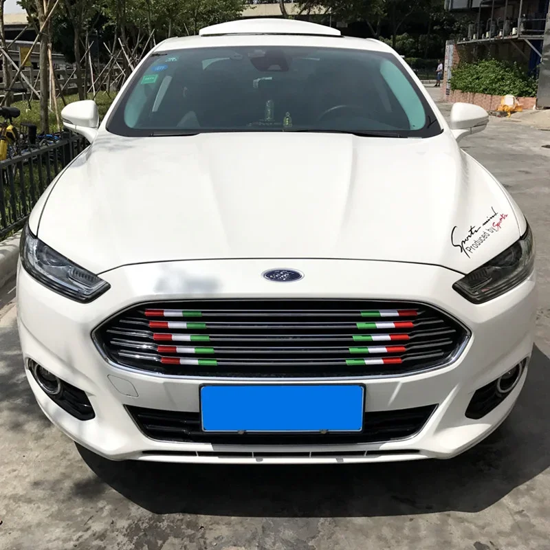 15PCS ABS Three Colors Car Grid Grills Stickers for Ford Mondeo MK4 MK5 MK3 3 4 5 Automobile Exterior Decoration Accessories