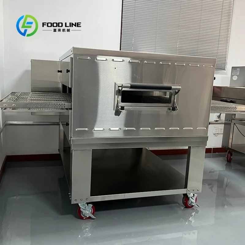 Customized tunnel pizza oven conveyor impinger oven 26 inch stackable stainless steel double triple layer baking equipment