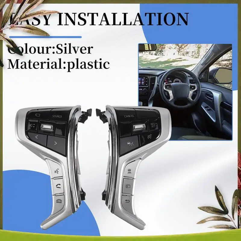 

Portable Steering Wheel Button Switch Cruise Control Switch For Mitsubishi Pajero Sport 2015-2022 Outlander Delica L200