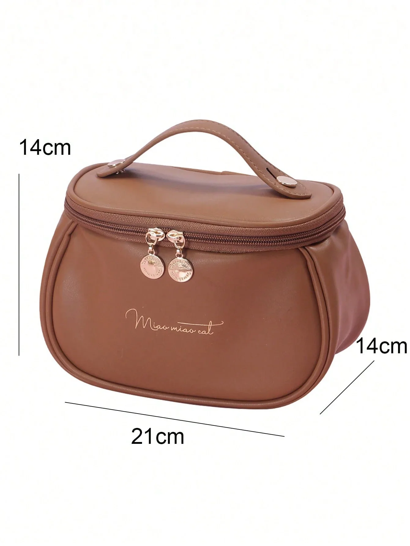 حقيبة مكياج من البولي يوريثان برسومات حروف، حقيبة مكياج للعناية بالبشرة، حقيبة أدوات الزينة - مسكن الرحلات البحرية - هدية عيد ميلاد للأم لوصيفة العروس