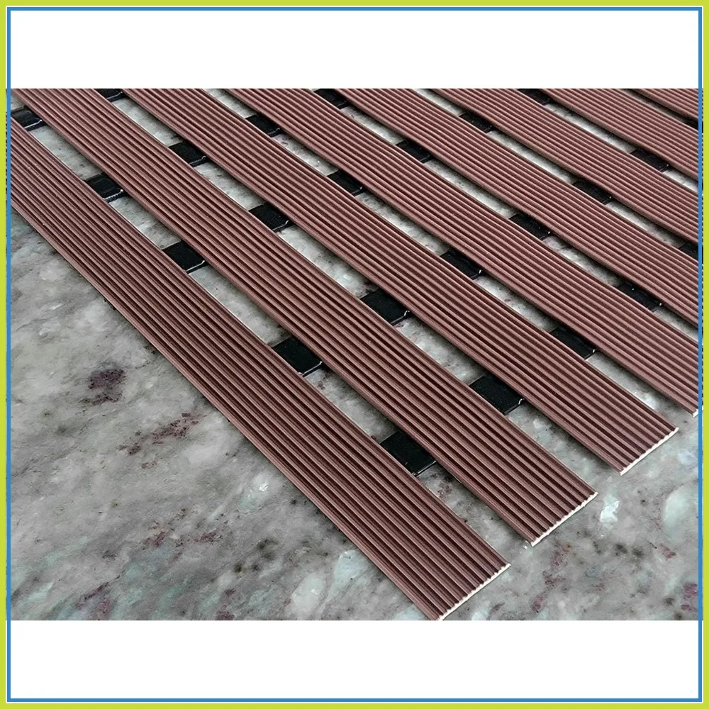 

Vinyl Wet Area Floor Mat for Pool, Shower, SPA - Anti-Slip Indoor/Outdoor Water Drain Mat