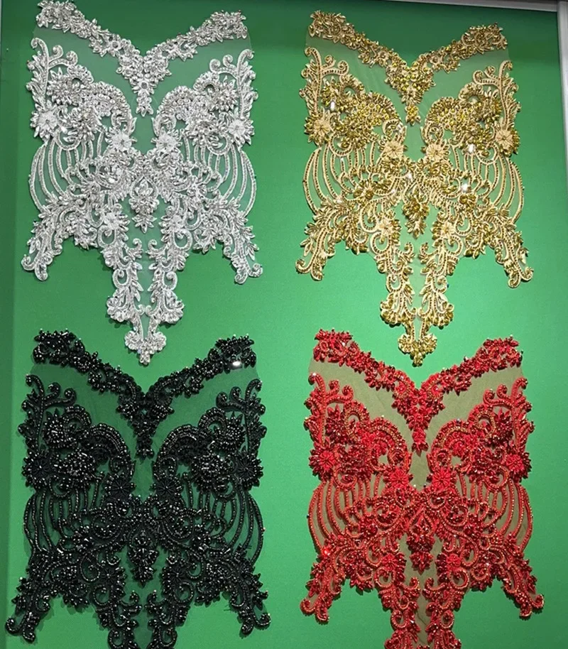 Rhinestone Shawl for Wedding Dress DIY Patch, Hand-sewn, Rhinestone, Sparkling, Rhinestone, Shoulders, 20 Colors, RS4852-2