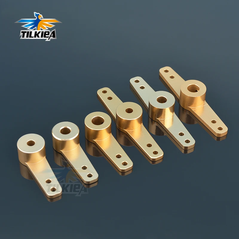 Rc Auto/Barca Braccio Sterzo In Metallo Servo Braccio Corno Singolo/Doppio Braccio 3.1mm 4.1mm 5.1mm Rc Auto/Barca Futaba HSP HPI Wltoys Himoto Axia