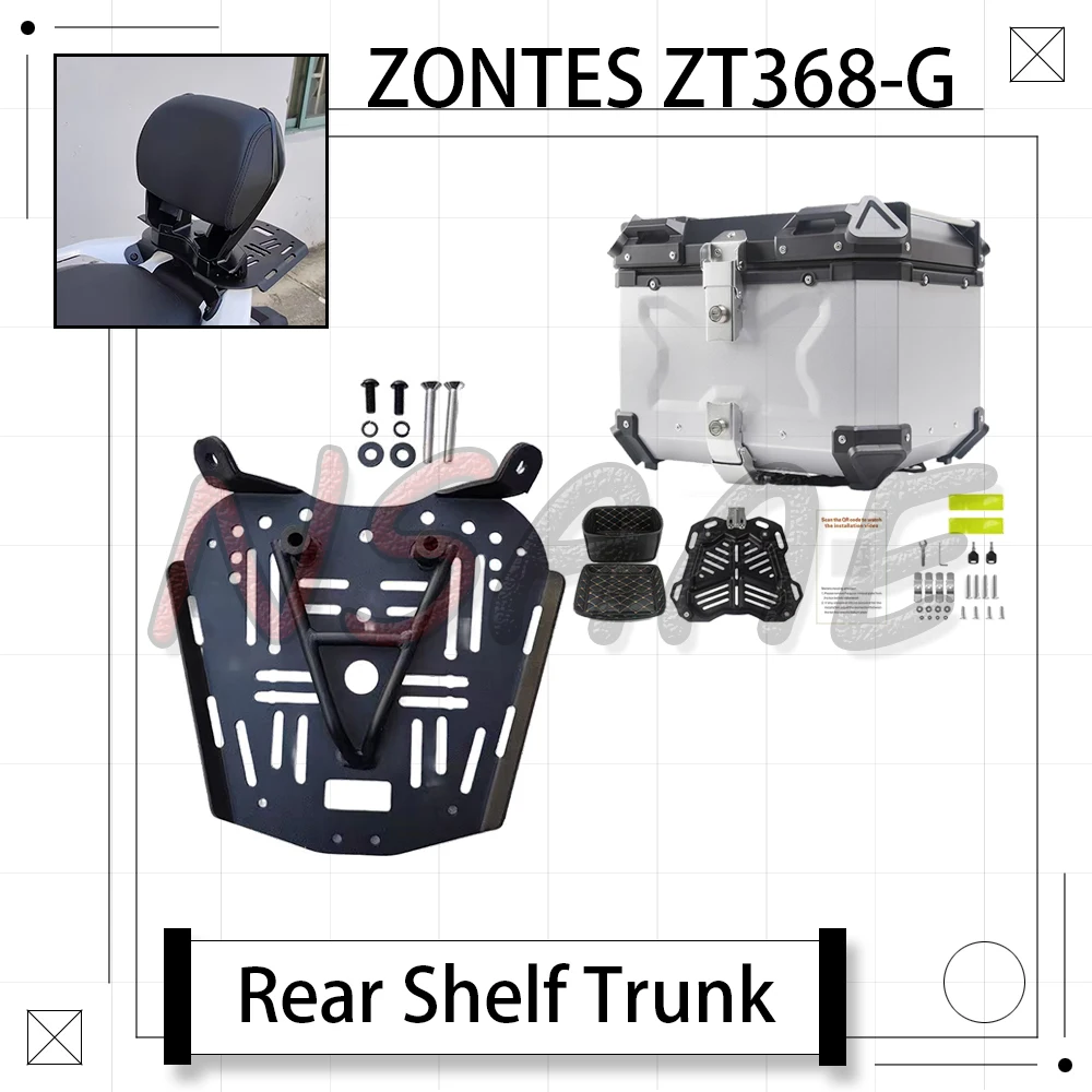 

New For ZONTES ZT368-G 368G 368 G Motorcycle Tail Rack Tail Box Rack Rear Rack Rear Trunk Board Tail Box Fit ZT 368-G