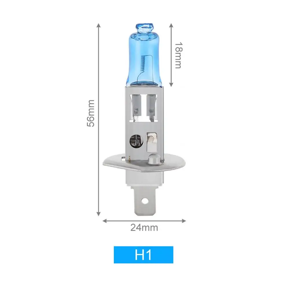 2pcs /4pcs H1 100W Car Headlight Bulb Fog Light Super Bright 6000K White Light Car HOD Halogen Lamp Auto Front Fog Light