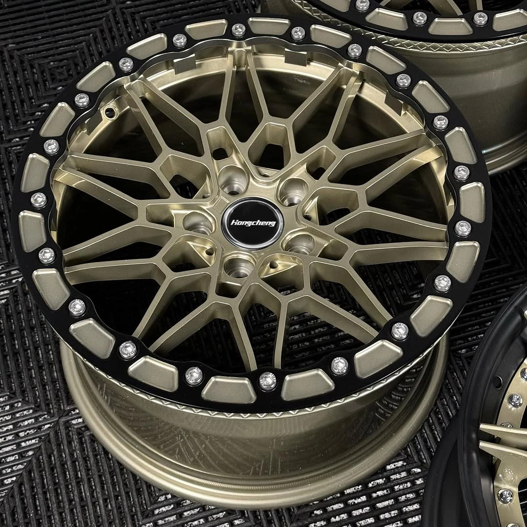 2026 New Full Polished Custom Beadlocks 5x114.3 5X120 18x10.5 Matte Black Concave Performance Wheels