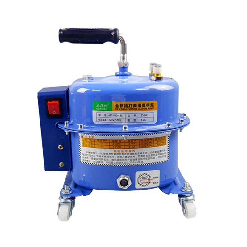 4.8L Series Double Stage Vacuum Pump Air Conditioner Vacuum Pump with Vacuum Gauge and Valve