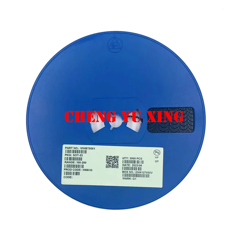 

MMBT5551 SOT-23 ,MARK G1 ,3000PCS,Bipolar Junction Transisitor