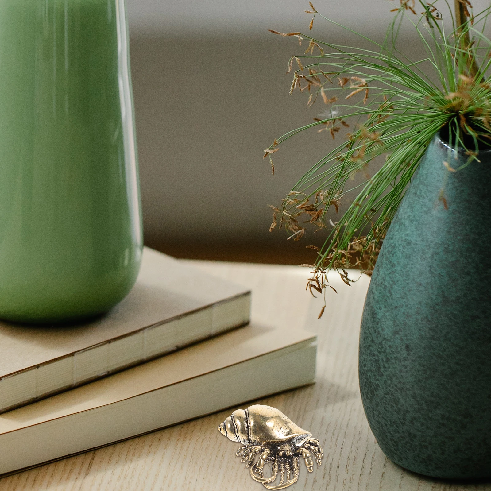 

Brass Hermit Statue Retro Miniature Animal For Desktop Indoor Desktop Decor Decor Home Office Tabletop Decoration