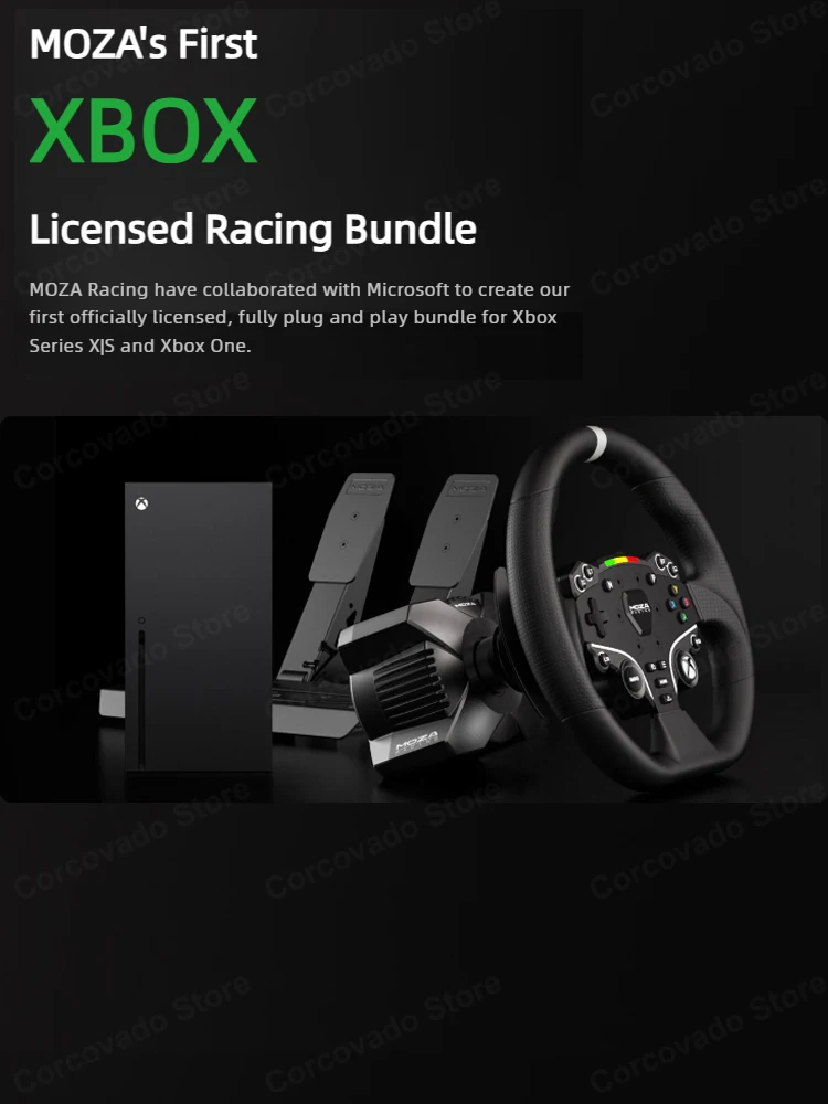 MOZA R3 Racing Wheel and Pedals for Xbox & PC 3.9 Nm of torque continuously output fully For R3 Wheel Kit with mainstream games