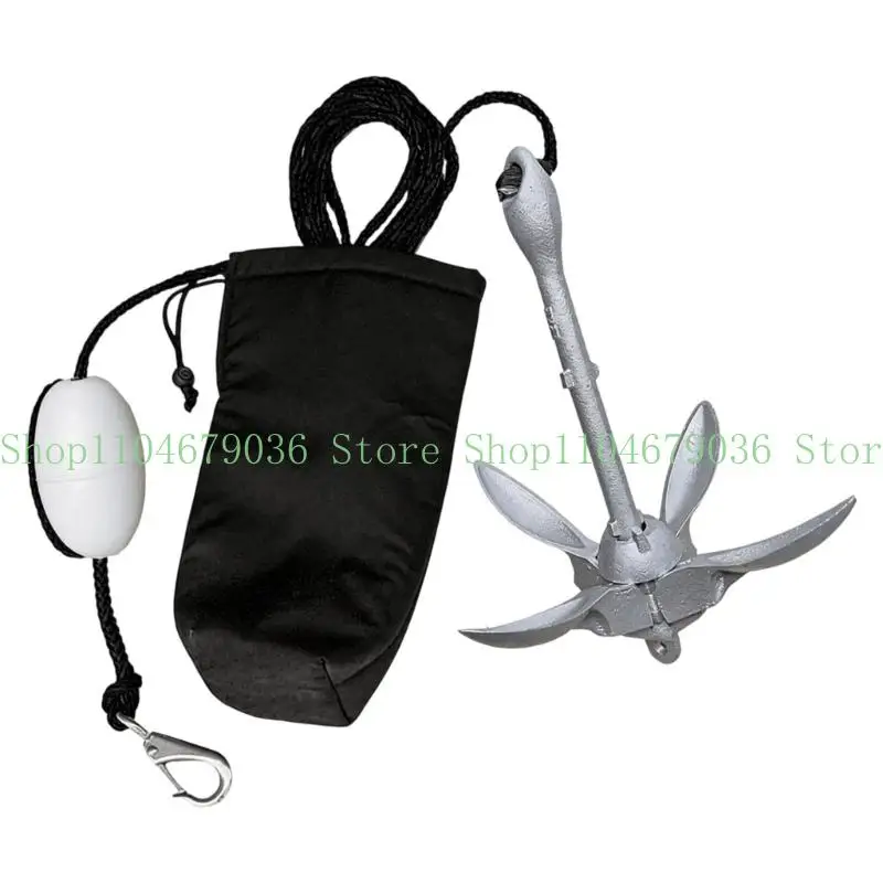 652F Rotating Lock Rings Foldable Mooring System 1500G Perfect for Fishing Photography