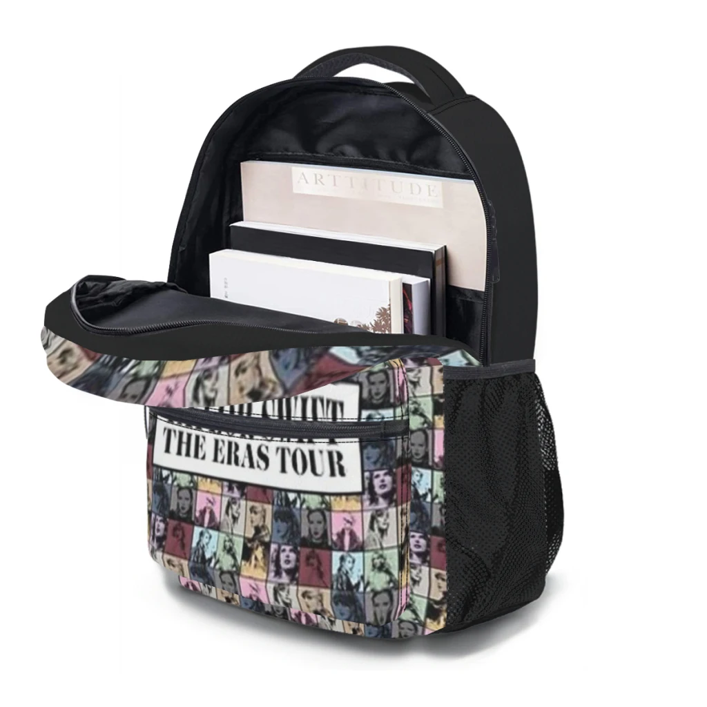 Nuova borsa zaino alla moda the eras tour borsa per libri alla moda di grande capacità Multi-tasche regolabile 17 pollici