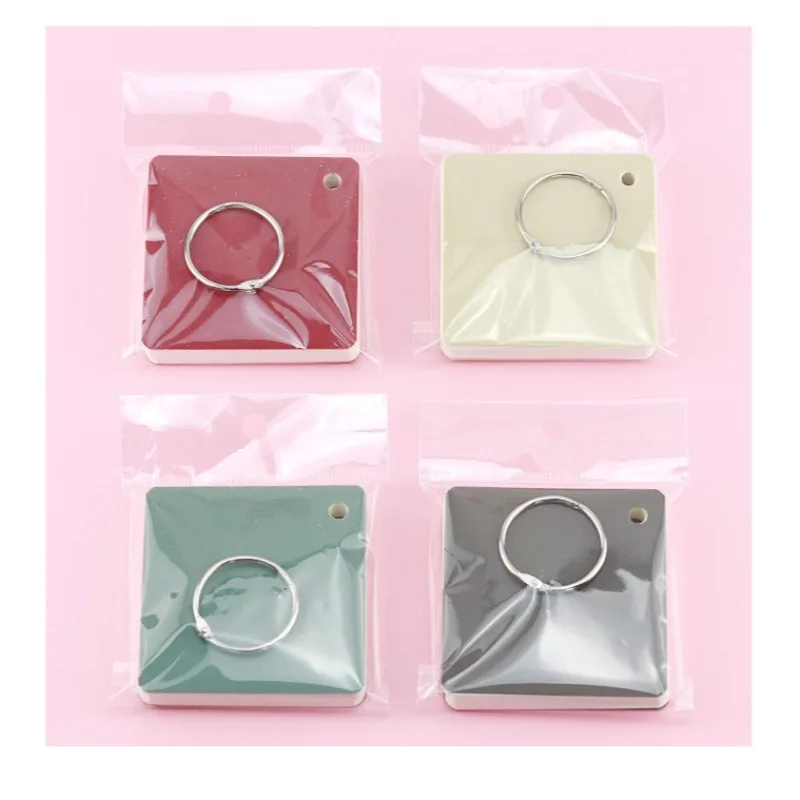 80 sheets Portable Pocket Blank Loose Leaf Index Card with Ring Memo Pads Blank Study Notepads for Memory Learning Studying Book