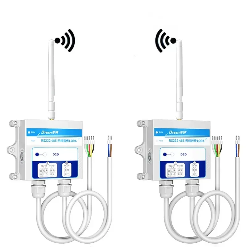 DTECH Dtu Long Range Wireless Modem RS232 RS485 Wireless Data Transmission Devices Lora Module Serial Service