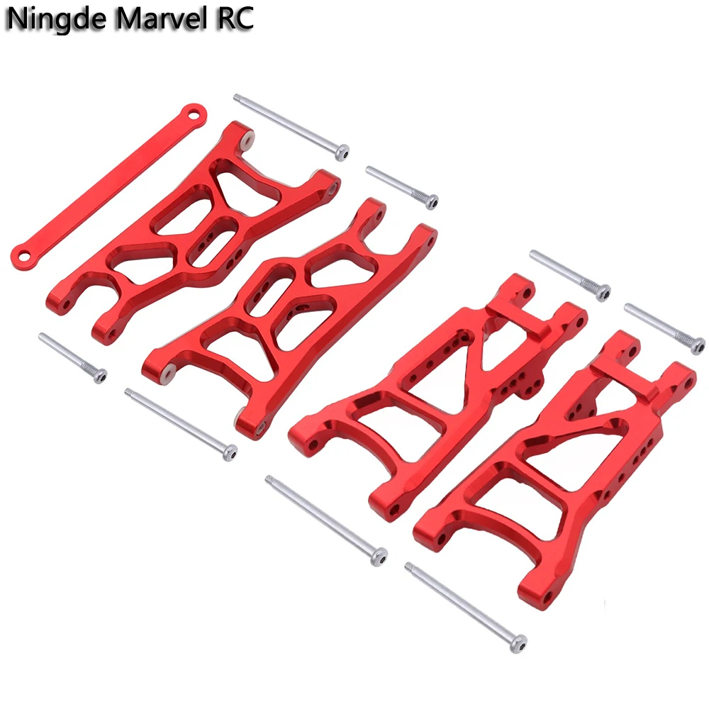 Zestaw ramię zawieszenia przednich i tylnych metalowy samochód RC do 1/10 Traxxas Slash 2WD VXL Nitro Slash Rustler F-150 Raptor części zamienne