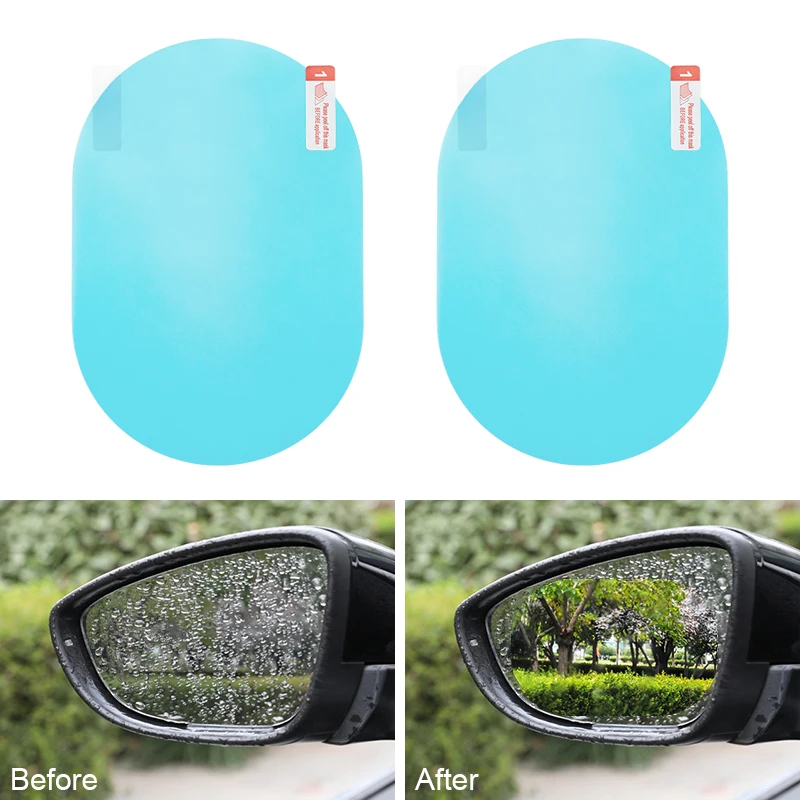 Car Rearview Mirror Waterproof Rainproof Film for Nissan Juke Qashqai J10 X-Trail Terra Micra Leaf Serena Armada Kicks Tiida