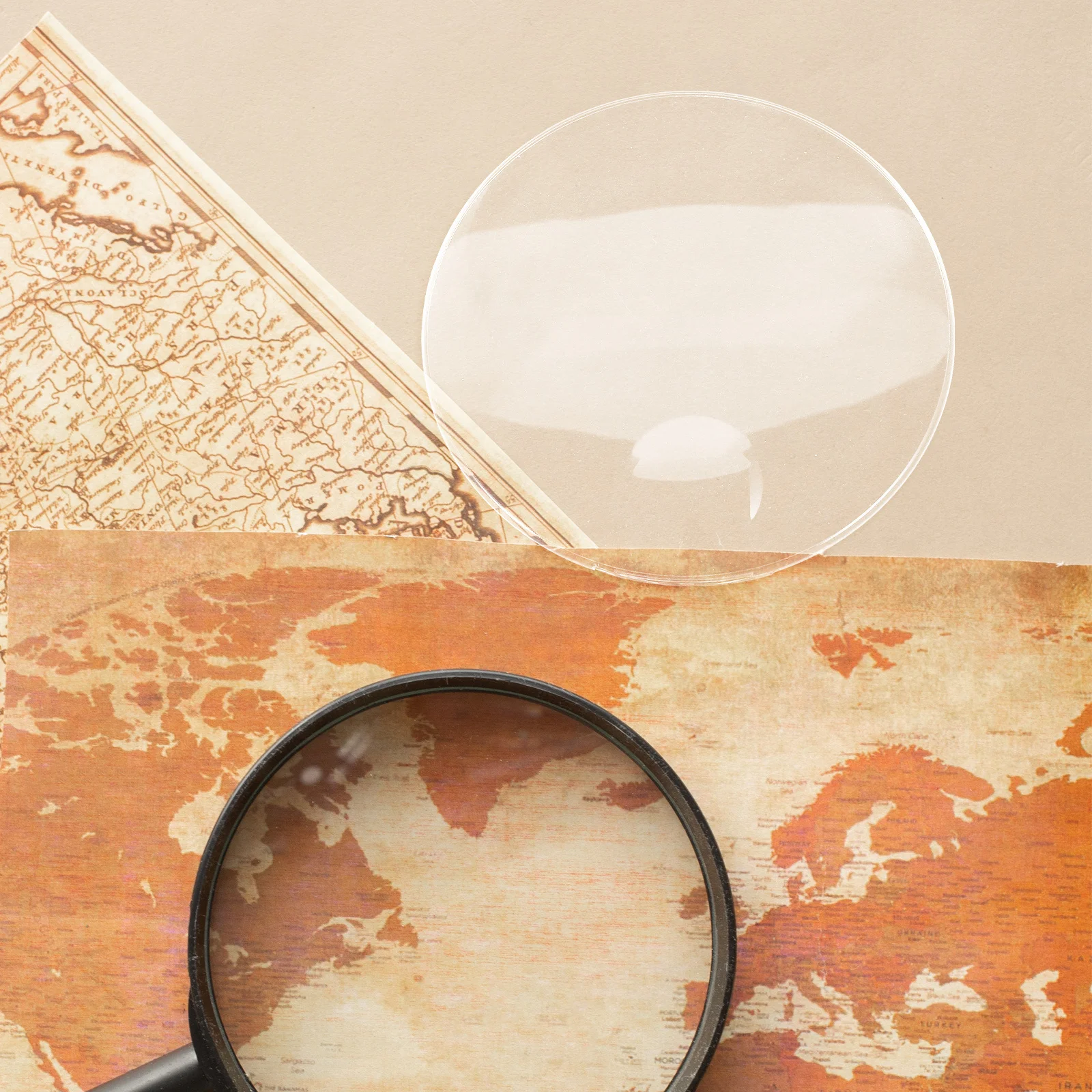 

Durable Acrylic Magnifying Lens Clear Round Design Portable Easy Install Magnifier Making Supplies Versatile Use for Various