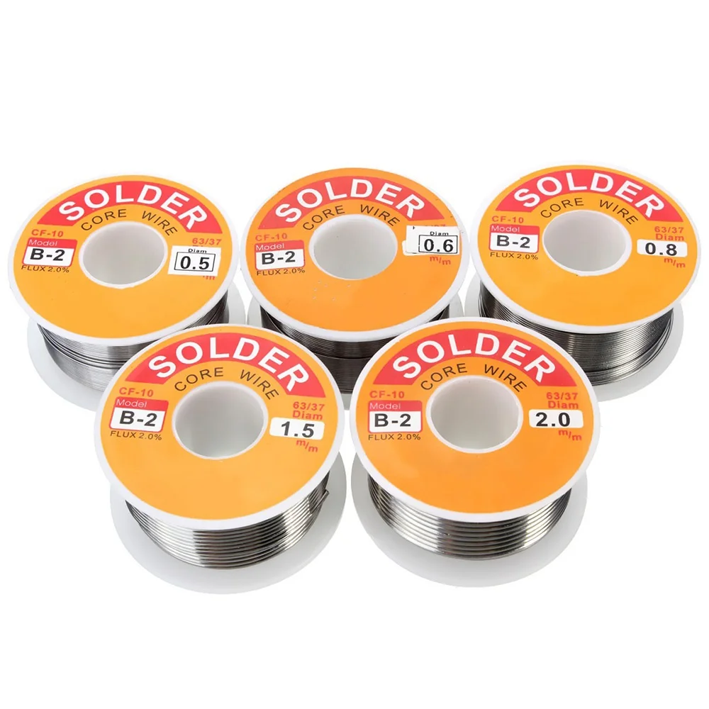STONEGO Tin Alloy 63/37 Solder Wire Rosin Core Flux 2% Reel Welding Line Electrical Soldering 50g 100g view 4