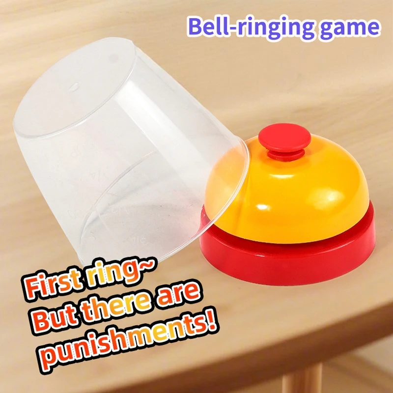 Answering Bell Game Set Family Gathering Interactive Board Game Press the Bell to Win Birthday Party Christmas