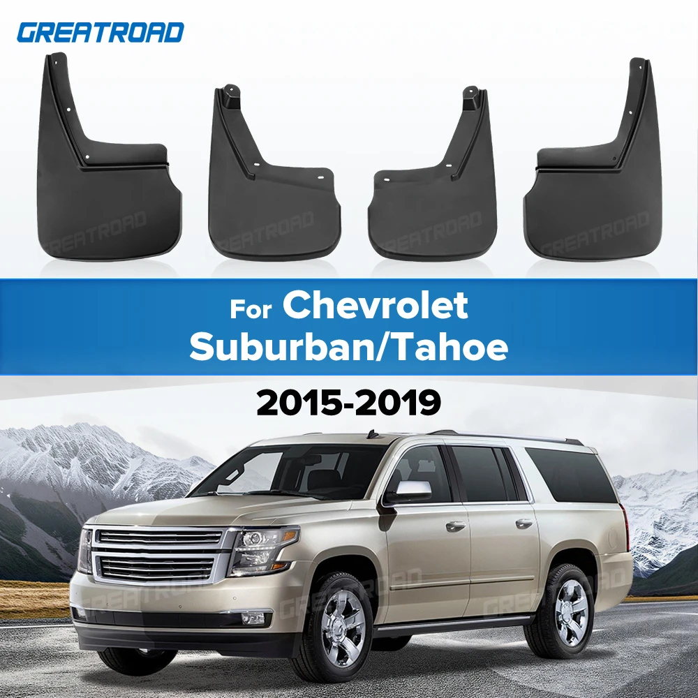For Chevrolet Suburban/Tahoe 2015 2016 2017 2018 2019 Fender Mudflaps Splash Guards Mudguards Mud Flaps Car Accessories