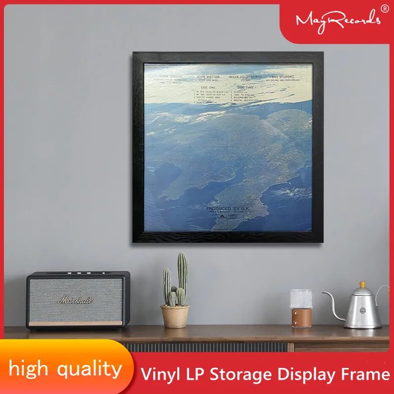 New 3 Color LP Vinyl Record Album Frame Display,Picture Frame Wall Mount Shelf LP 12in Record Insert Poster Frame Record Storage