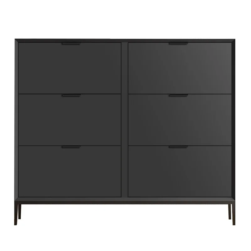 LTT Italian minimalist ultra-thin shoe cabinet large-capacity storage tipping bucket cabinet at the door of the home