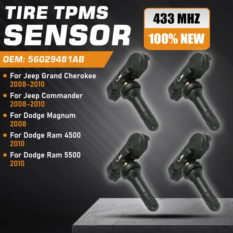 

Tire Pressure Monitor Sensor For TPMS Jeep Grand Cherokee WK Jeep Commander 2008-2010 Dodge Magnum 2008 Dodge Ram 4500 5500 2010
