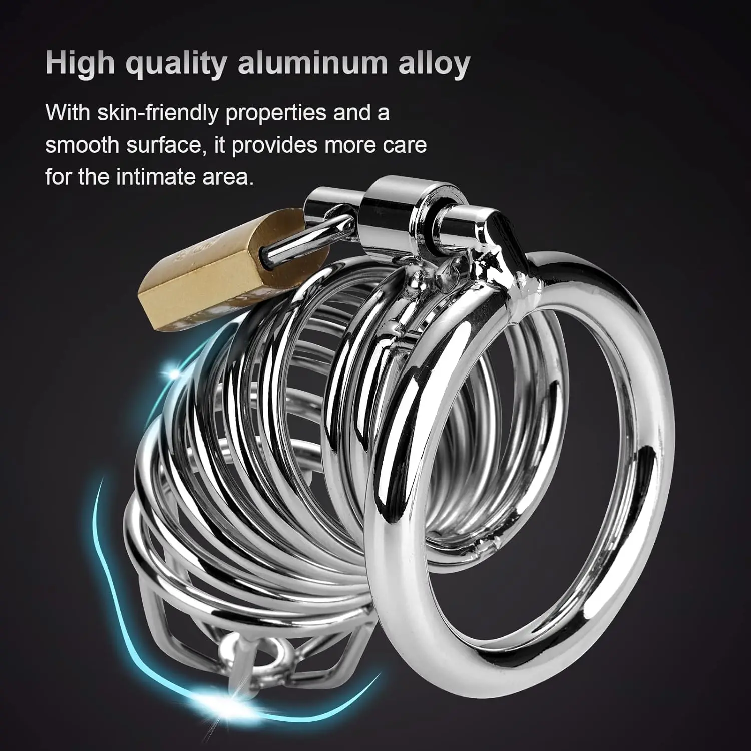 BDSM Sex Toys Men Stainless Steel Metal Urethra Chastity Lock Penis Bondage Adult Chastity Cage Cock Restriction Abstainer Toy