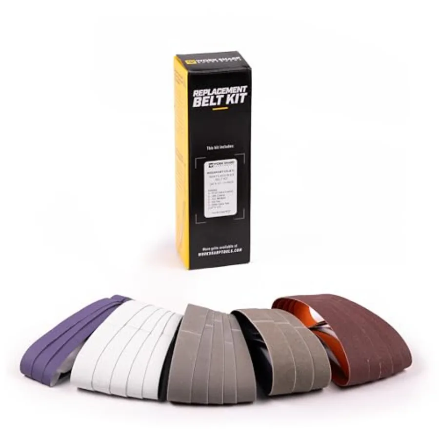 

Work Sharp Bulk Bundle Value Pack Ken Onion Replacement Abrasive Belt Kit 21 Assorted Grits