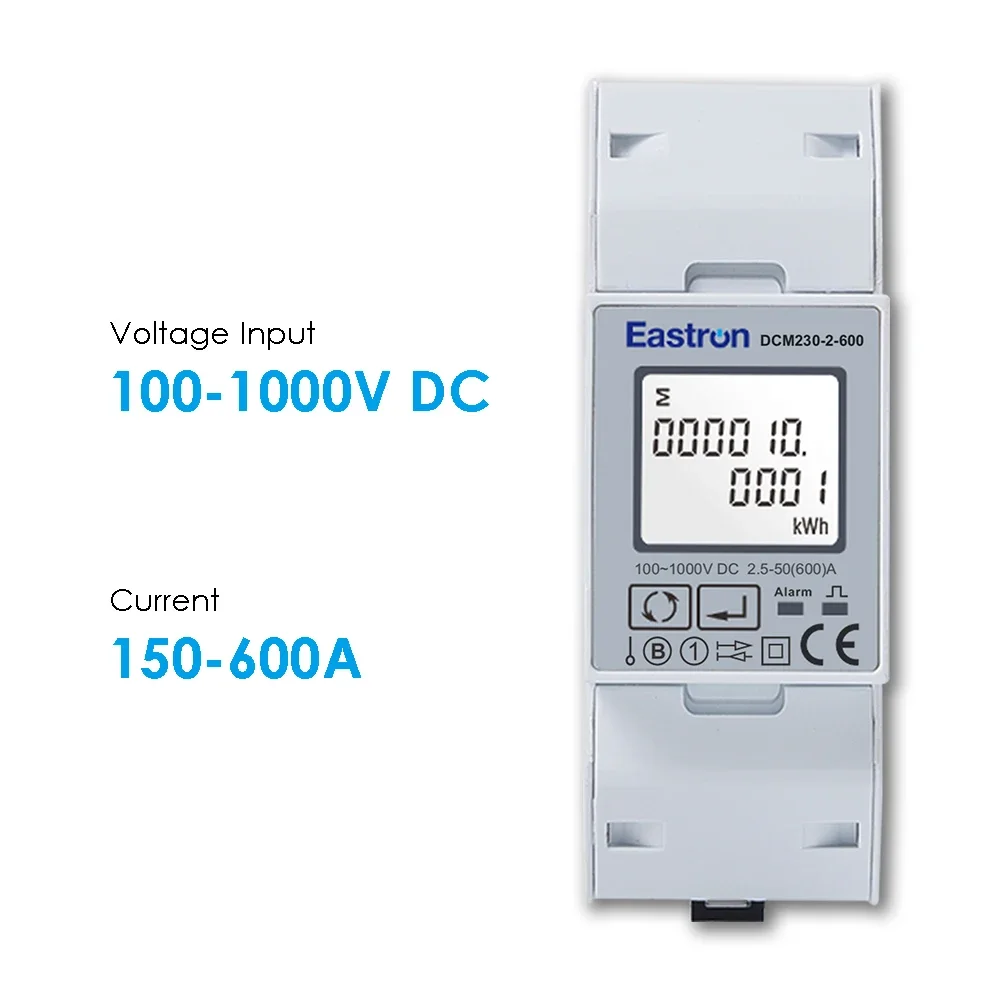 

MMEastron DCM230-2 Series MID Certified Single Load 1000V DC Smart Energy Meter For EV Charging Piles