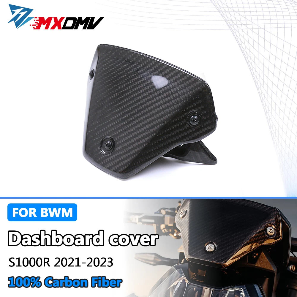 

Windshield and Holder For BMW S1000R M1000R 2021 2022 2023 2024 100% Carbon Fiber Dashboard Cover Fairing Motorcycle Accessories