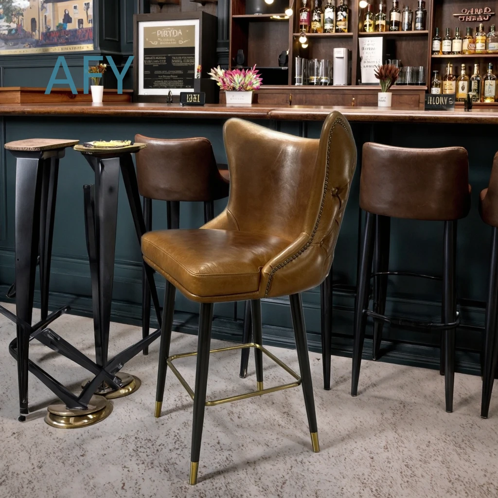Silla de Bar de Cuero de Estil - Home Bar Seating reseña y precio
