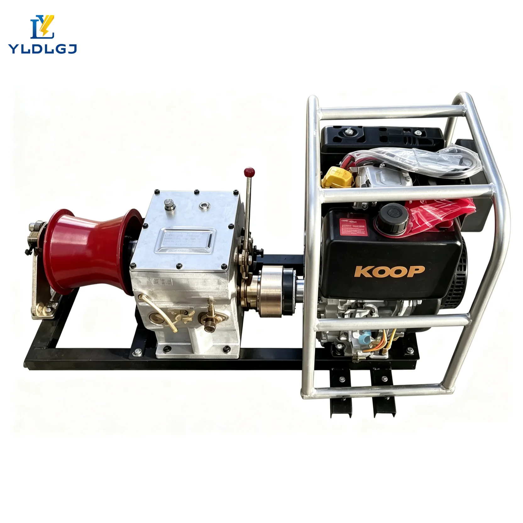YILI 5T Rapid Electric Capstan Winch Portable Flared Drum Compact Cable Puller Fast Quick Motor Powered Heavy Stringing Machine