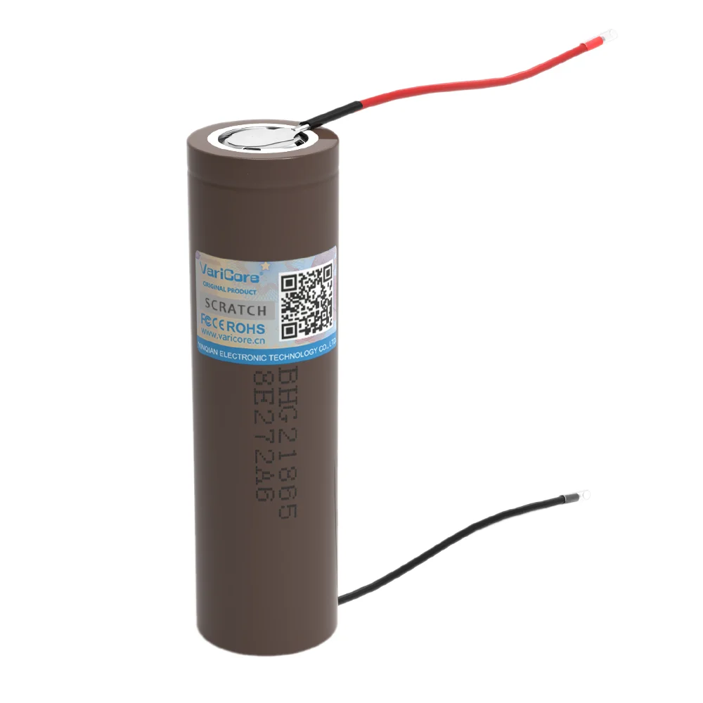 LIITOKALA-充電式バッテリー,放電18650 V 3000MAh,18650hg2 3.6v 20a,専用バッテリー,シルカージェルケーブル