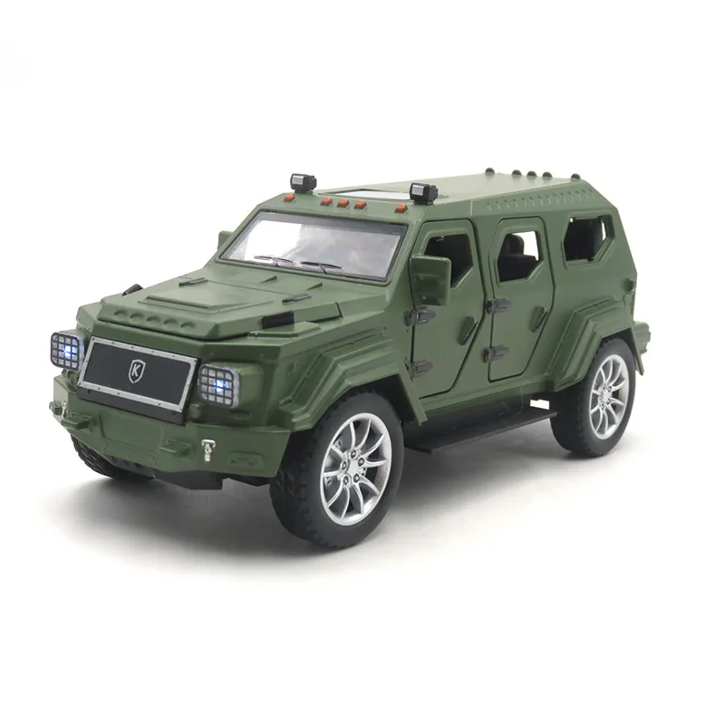 1:28 Toys Car Trucks SUV Knight XV Alloy Model Diecast Vehicles Car Kids LED Children Gifts Collection Simulation Toys For Boys