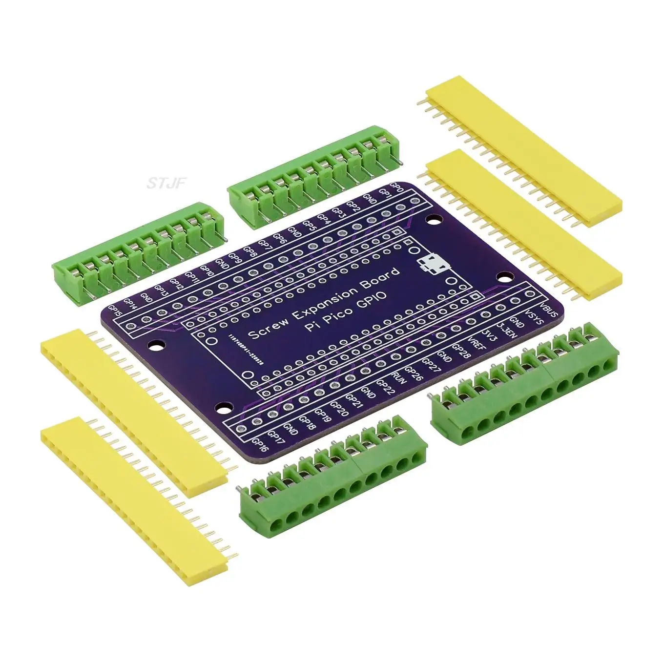 Raspberry Pi Pico Expansion Board GPIO Breakout Extension Adapter Onboard Male and Female Pins for Pico