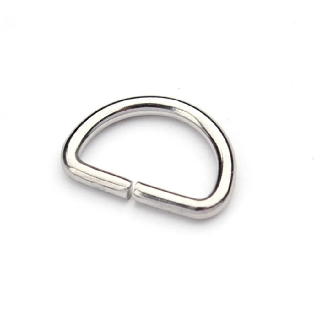 50Pcs D-Ring Buckle Stainless Steel Semi-Circular D-Ring Adjustable hardware Bag Belt Process DIY Accessories image 3