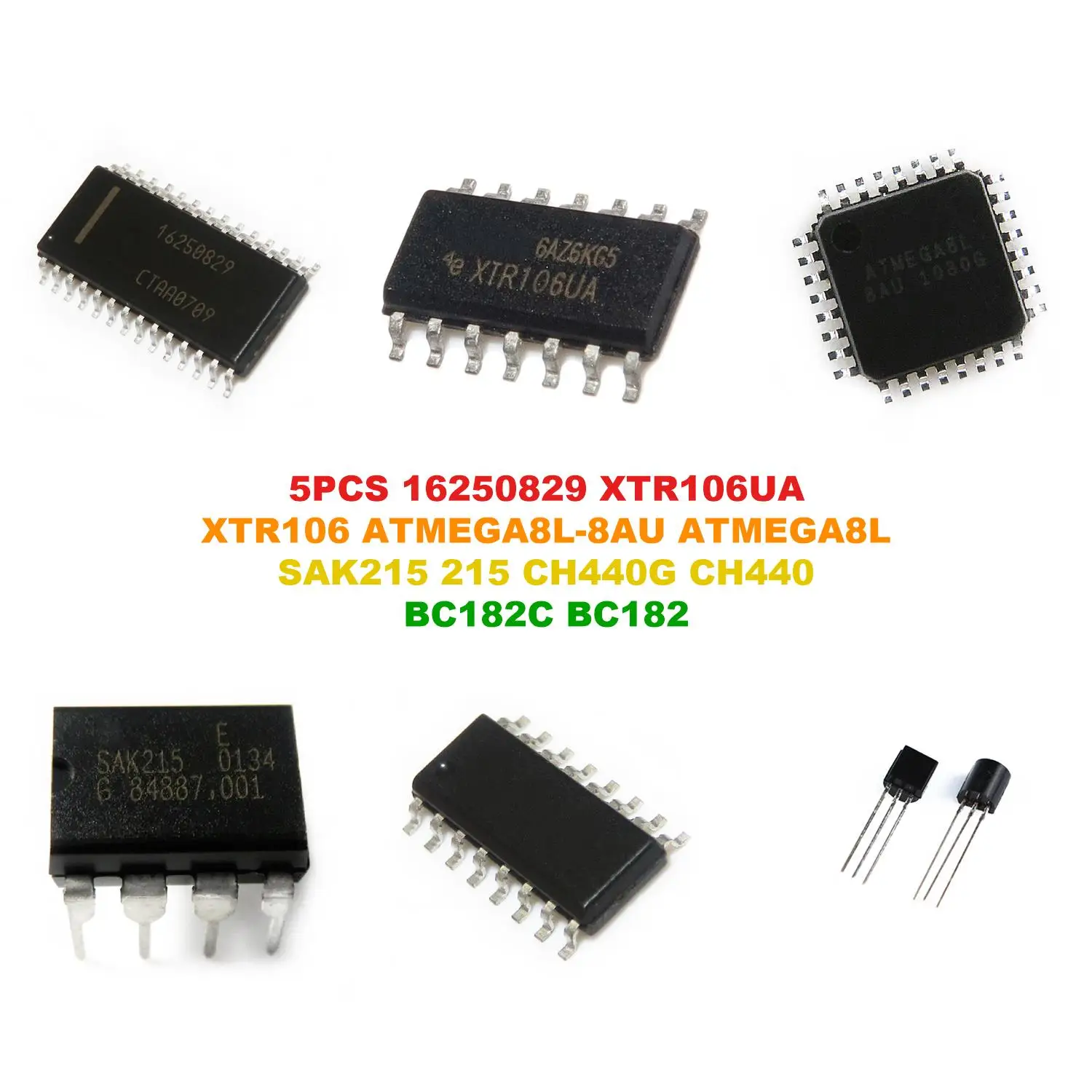 16250829 XTR106UA XTR106 ATMEGA8L-8AU ATMEGA8L SAK215 215 CH440G CH440 BC182C BC182