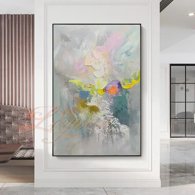 

Paintings Wall Decor No Frame Living Room Pure Hand Drawn Oil Painting On Canvas Beautiful Colorful Landscape Art Picture Hotel