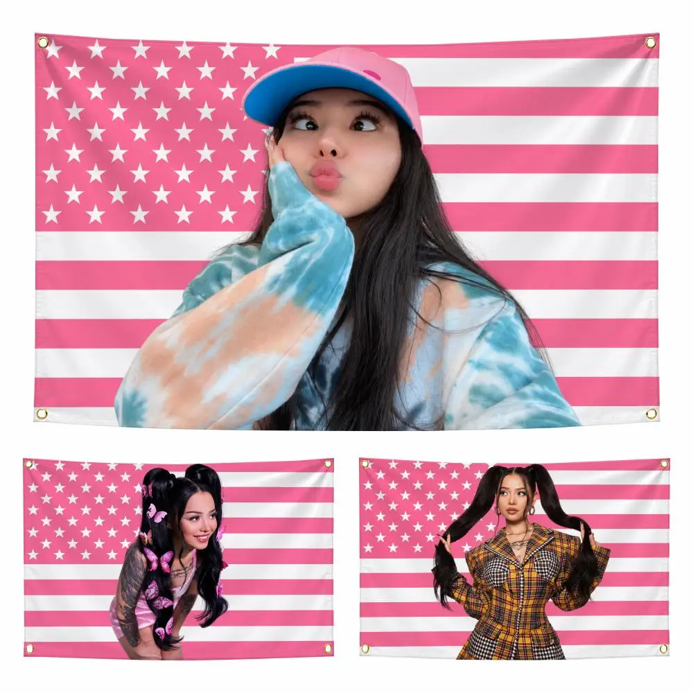 Creator B-Bella Poarch Flags Personalized Flag Room Dorm Camping Picnic Garage Bar Indoor Outdoor Wall Decor