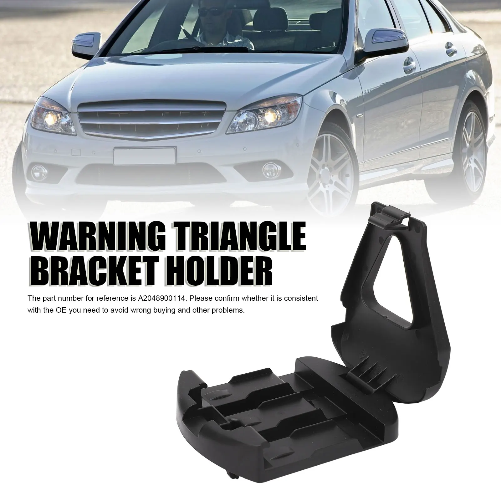 A2048900114 Warning Triangle Bracket Holder A2048900114 Triangle Bracket Mount Replacement for Benz C‑Class E‑Class