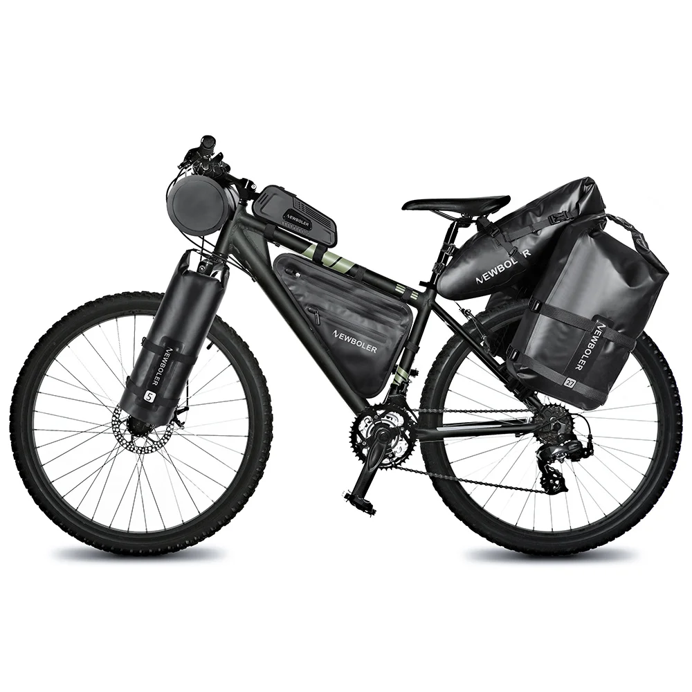 Einstellbare Aluminium Legierung Fahrrad Gepäck Träger Kies Fahrrad Universal Fahrrad Hinten Regal Gabel Regal Tasche Für Bikepacking – Detail 20