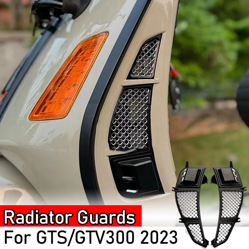 

Motorcycle Accessories Radiator Guard Protection Grille Cover For Vespa GTS300 Gts300 GTV300 GTS Super GTV 300 2023 2024 2025