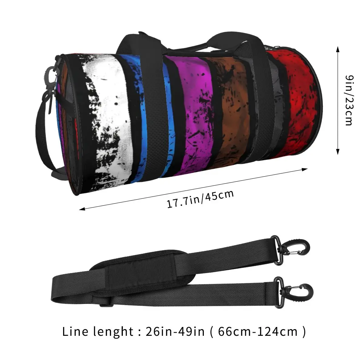 Jitsu Gift Martial Art Sports Bags Travel Training Gym Bag with Shoes Vintage Handbags Couple Design Portable Fitness Bag