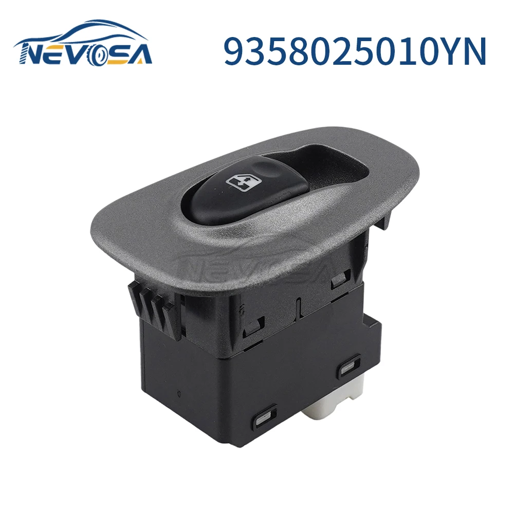 NEVOSA 9358025010YN For Hyundai Accent II MK2 LC 2000-2005 Window Control Switch Regulator Single Button Car 5Pins 93580-25010